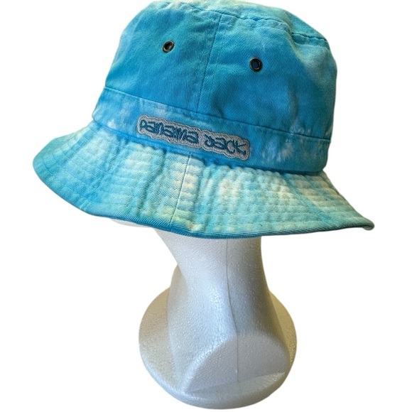 Panama Jack Women's‎ Activewear Blue and White Tye-dye Bucket Hat. EUC - Picture 1 of 9